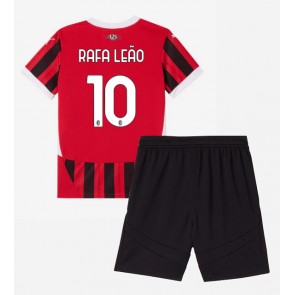 AC Milan Rafael Leao #10 Hemmakläder Barn 2024-25 Kortärmad (+ Korta byxor)